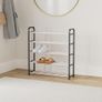 5 Tier Shoe Rack Organiser, Heavy duty storage unit, Quick Assembly No Tools Required, Holds upto 15-20 pairs (BLACK) Image 2