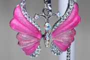 Necklace with Enamel Butterfly Pendant