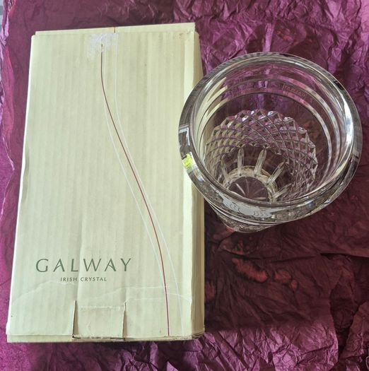 Galway crystal vase