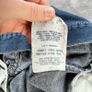 Mens Levis 907 Jeans Size W34 L25, Blue Cut-Off, Straight, Relaxed Fit - Vintage Image 8