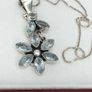Silver Aquamarine & Sterling Silver Pendant Necklace Image 5