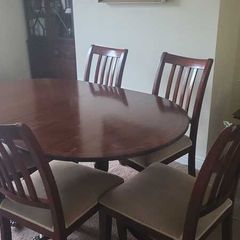 Dining table and chairs