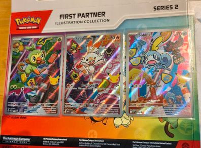 Pokemon TCG First Partners Series 2 Galar Promo Set Grookey Scorbunny Sobble