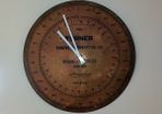 home made brass time clock