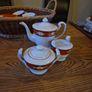 Antique Chinese Teapot, sugar bowl and milk jug. Image 2