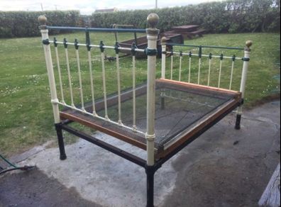antique beautifully restored bed