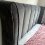 Dark grey double bed FRAME ONLY Image 2