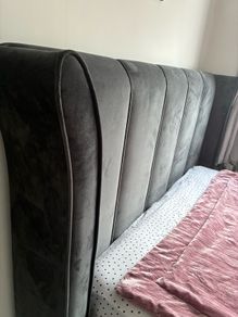 Dark Grey Double Bed FRAME ONLY