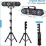 DJ Light with Stand, WorldLite 5-in-1 Party Bar Light Set with Magic Ball, Led Par, Red & Green Pattern, Strobe/UV, Portable Tripod DJ Stage Lighting System for Disco Gig Band Wedding Image 3