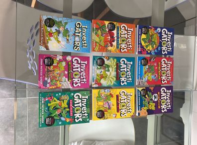Brand New The Complete Set of 9 InvestiGATOR Children's Books by John Patrick Green