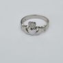 Brand New 9ct White Gold Gents Claddagh Ring Image 4