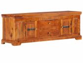 TV Cabinet 119x30x40 cm Solid Acacia Wood