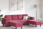 Sofa Set Wine red Velvet