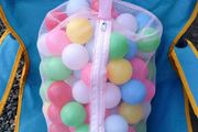Lightweight Coloured Plastic Balls In Net Sack.