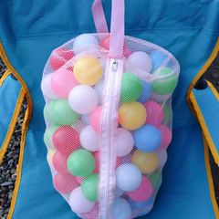 Lightweight Coloured Plastic Balls In Net Sack.
