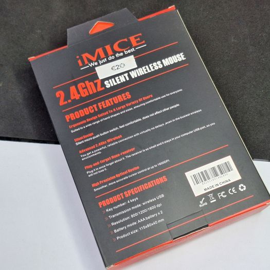 iMICE G-1800 2.4GHz Silent Wireless Mouse with Adjustable DPI Brand New