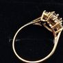 Vintage 9ct  gold cluster ring Image 5