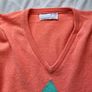 Pringle Scotland golf jumper Size large ptp 22" coral in good condition Image 3