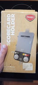Trolley scorecard holder for golf