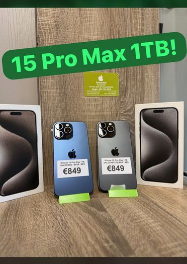 15ProMax 1Tb Unlocked in Box! Shop Collection D15