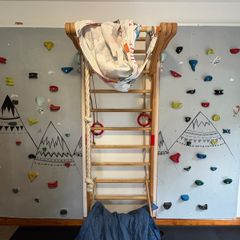 Kids Indoor Climbing Wall - 2 Large Panels With Climbing Holds