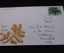 Great Britain Stamps : The Oak- Britain Trees Series , Post Office First Day Cover - 1973