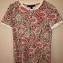 New with tag Tommy Hilfiger XS paisley printed T-Shirt created for Macy's retro Image 2