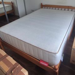 Double bed with mattresses