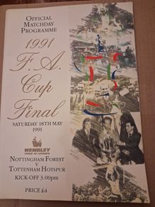 1991 FA Cup Final - Nottingham Forest v Tottenham Hotspur - football programme