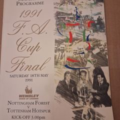 1991 FA Cup Final - Nottingham Forest v Tottenham Hotspur - football programme