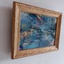 Original Irish art Poolbeg Chimneys Framed in Gold frame Image 10