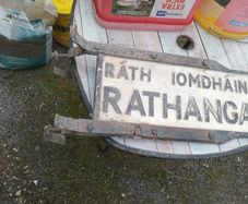 old  road  sign