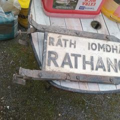 old  road  sign