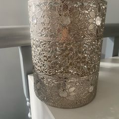silver lamp shade