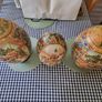 Three vintage Japanese Satsuma eggs Image 2