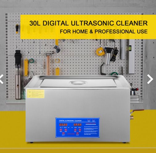 30 L Digital Ultrasonic Cleaner1400w Led Display Stainless Steel Jewelry