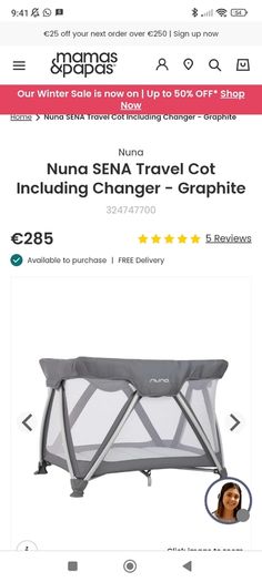 travel cot