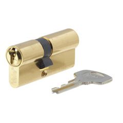 Yale 30X30 High-Security Lock Cylinder , Gold, 4 keys