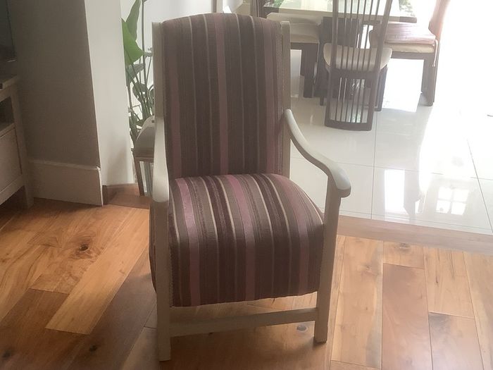 Vintage armchair newly upholstered