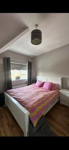 king size bed frame and lockers