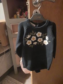 beautiful knitted baby romper
