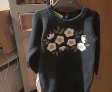 beautiful knitted baby romper