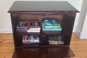 Solid Rossmore Mahogany TV Unit | Compact Storage Cabinet on Wheels