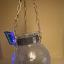 GORGEOUS BRAND new crackled glass hanging candle holder Image 2