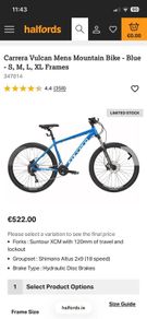 Carrera Vulcan Mens Mountain Bike