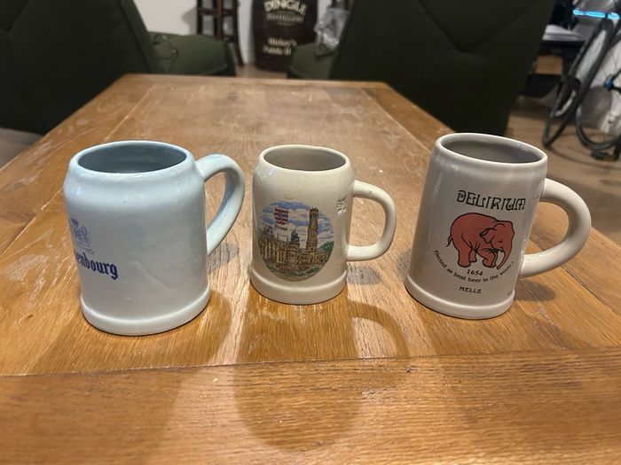 Ceramic beer mugs