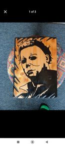 Michael Myers Halloween Wood Carving