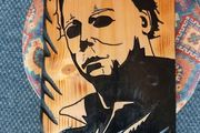 Michael Myers Halloween Wood Carving