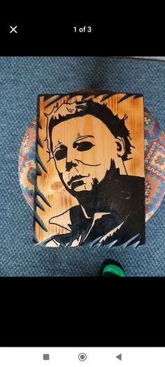 Michael Myers Halloween Wood Carving