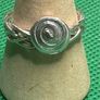 Handmade sterling silver Celtic spiral woven band ring. Size o Image 2